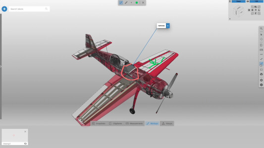 Refined 2D UI with new 3D Markups