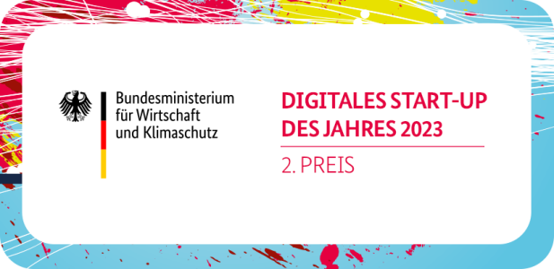 Digital start-up of the year 2023, second prize.